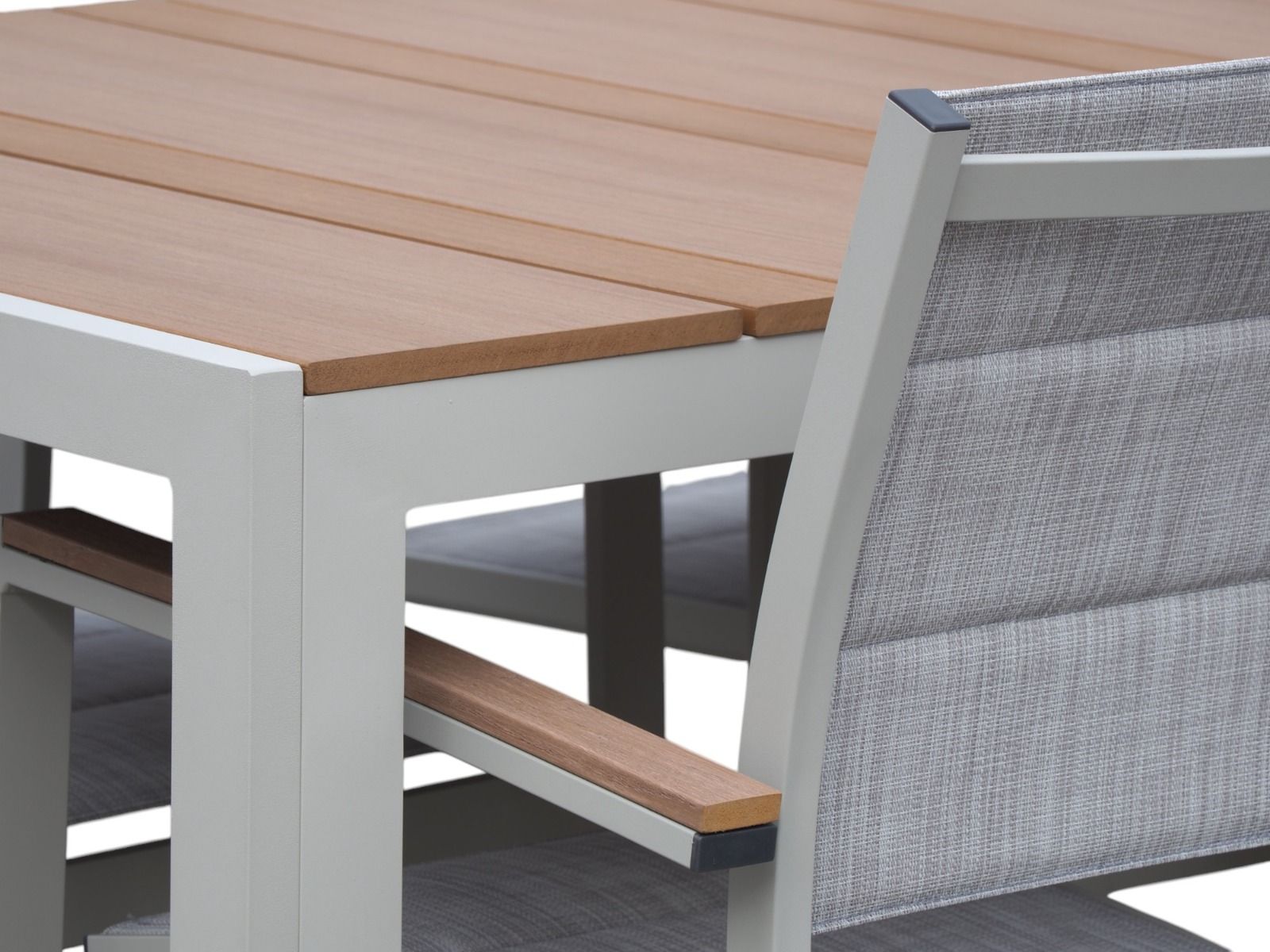 Erika terassipöytä + 6 Tango tuolia, valkoinen