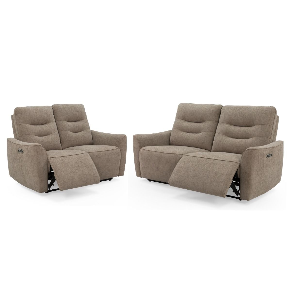 Evelyn 3+2 sohvakalusto sähkömekanismeilla, khaki