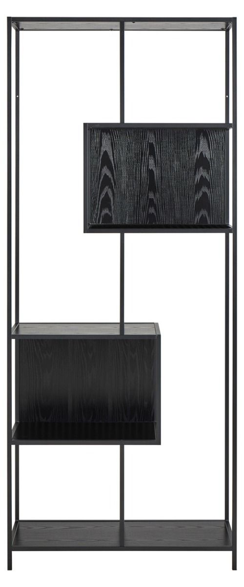 Seaford avohylly 10 musta 77x35x185 cm