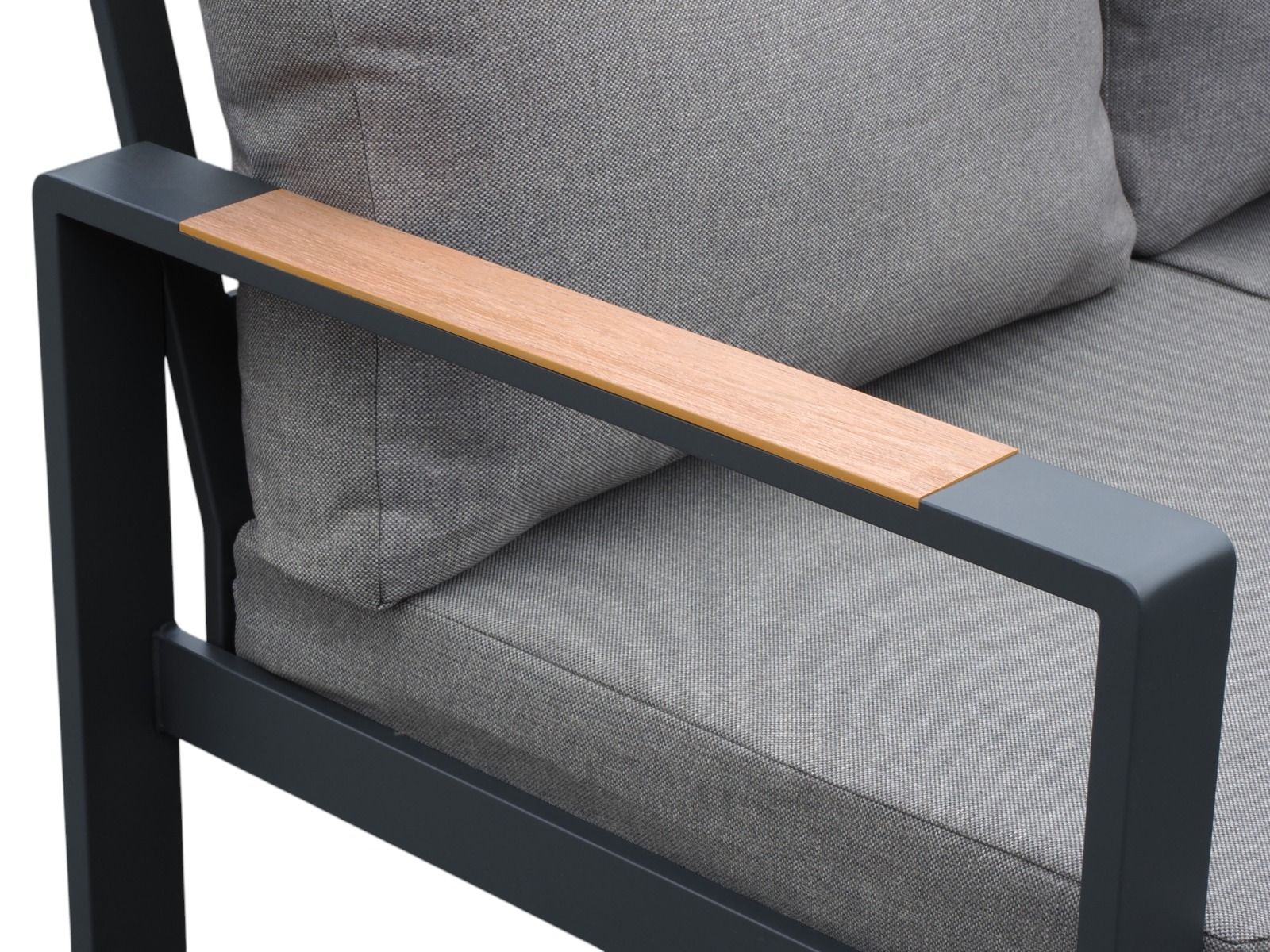 Felix kulmasohvasetti ulkokäyttöön, harmaa