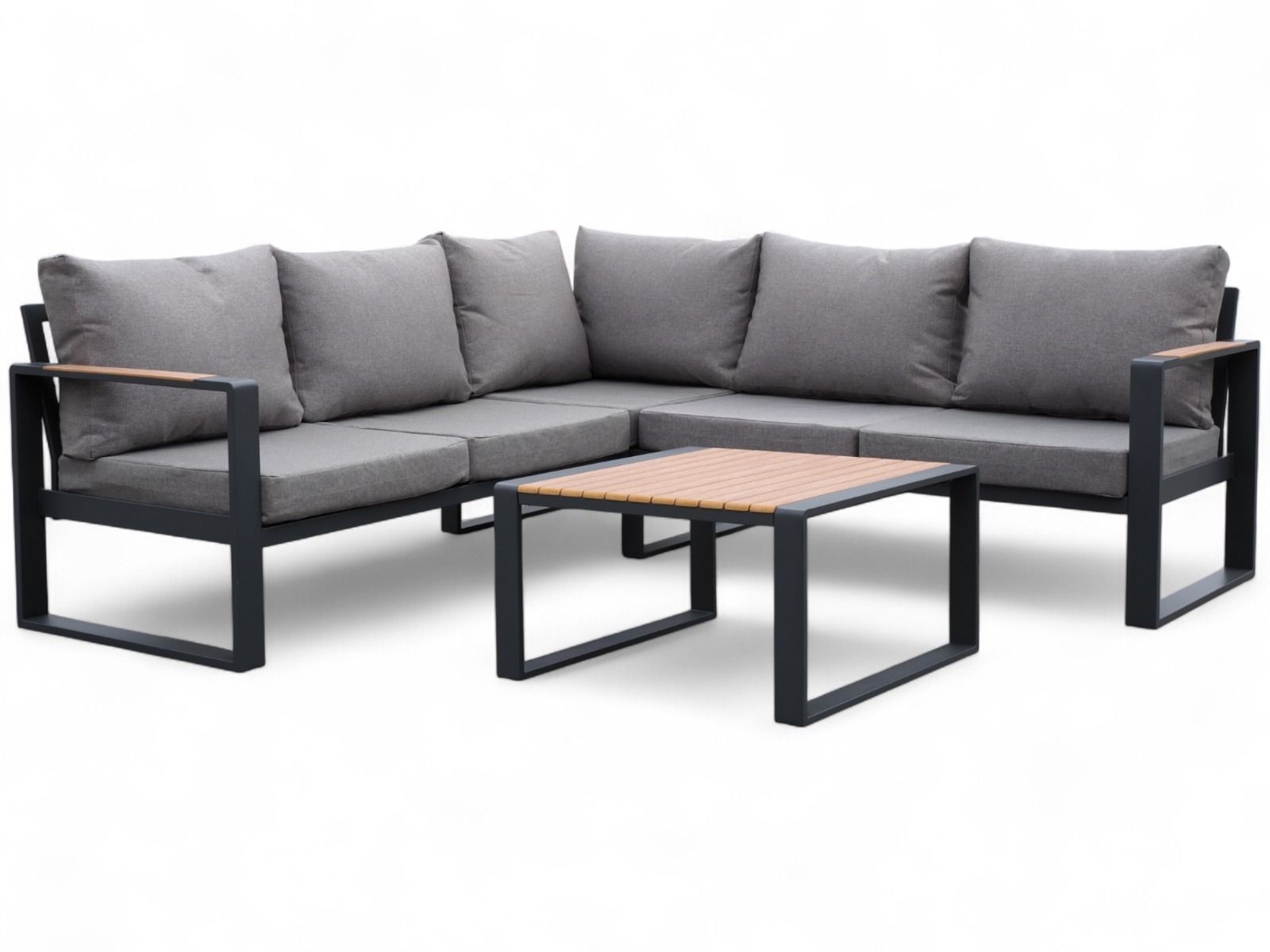 Felix kulmasohvasetti ulkokäyttöön, harmaa