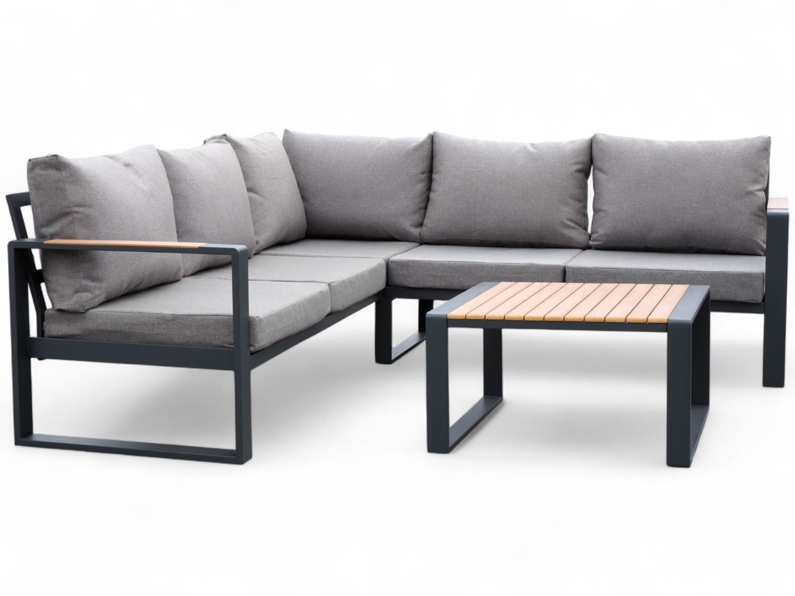 Felix kulmasohvasetti ulkokäyttöön, harmaa