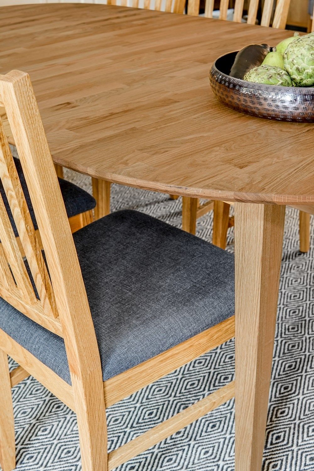 Rowico Filippa ruokapöydän tuoli, tammi/ harmaa