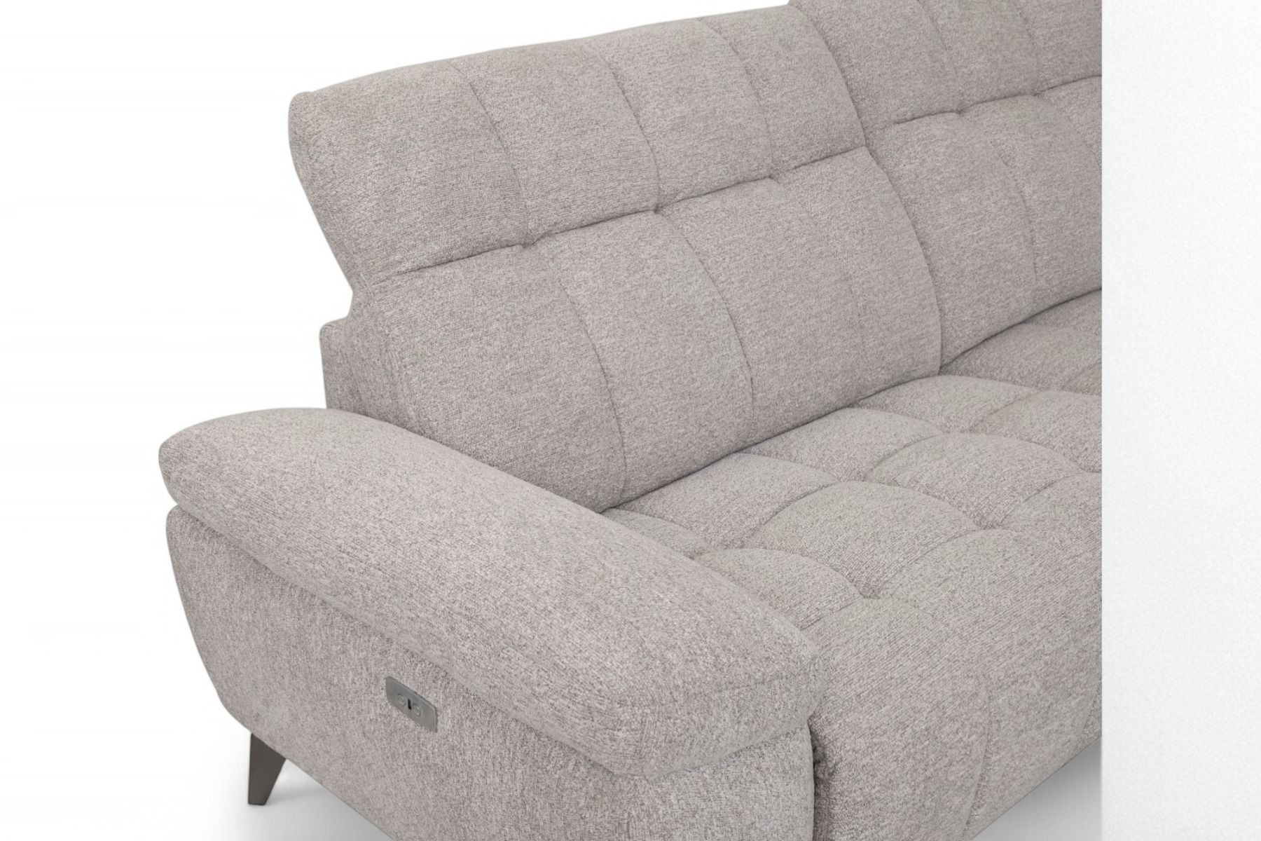 Firenze divaanisohva sähkömekanismilla, vaaleanharmaa