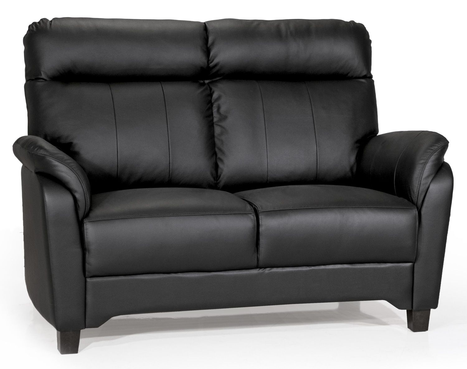 Unico Flamingo 3+2 nahkasohvakalusto, musta