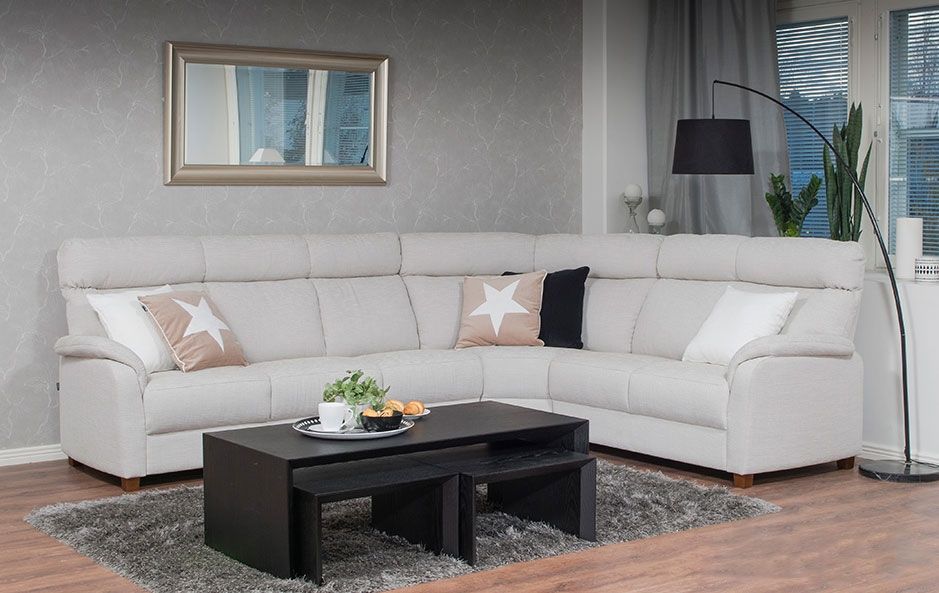 Unico Flamingo nahka kulmasohva, eri värejä