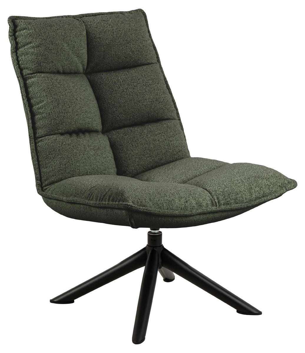 Vihreä pyörivä lepotuoli metallijalalla