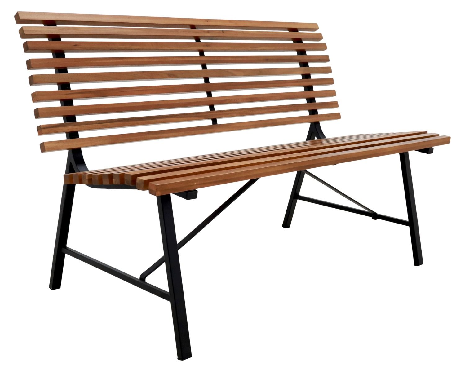 Puutarhapenkki Form 130cm puisella istuimella