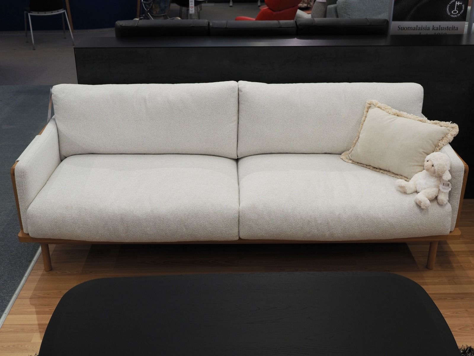 Soft Framework-sohva 3,5-istuttava, vaalea/tammirunko