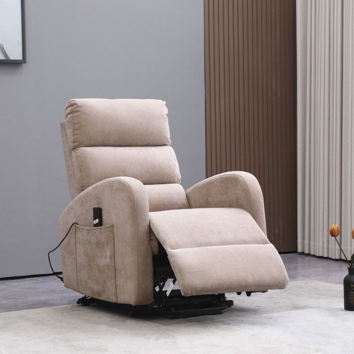 Frans nostava mekanismituoli, vaaleanruskea