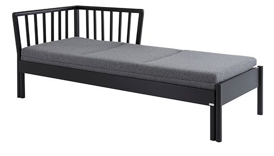 Kiteen Franz vuodesohva musta, eri kokoja