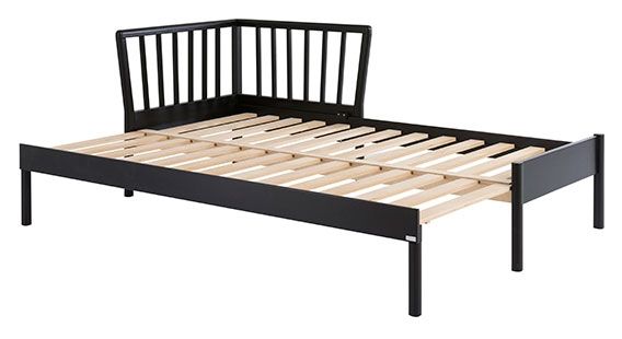 Kiteen Franz vuodesohva musta, eri kokoja