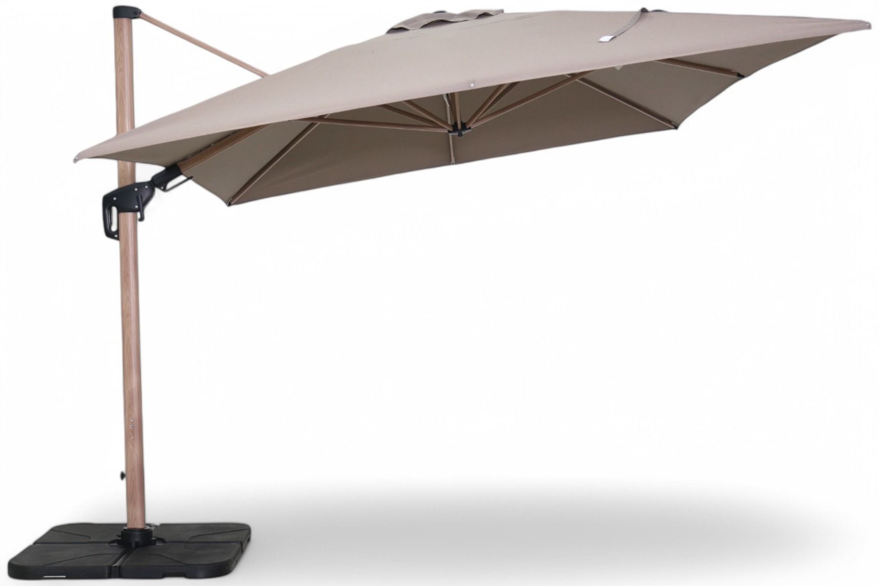 Iso aurinkovarjo Galaxy puun värinen ja beige