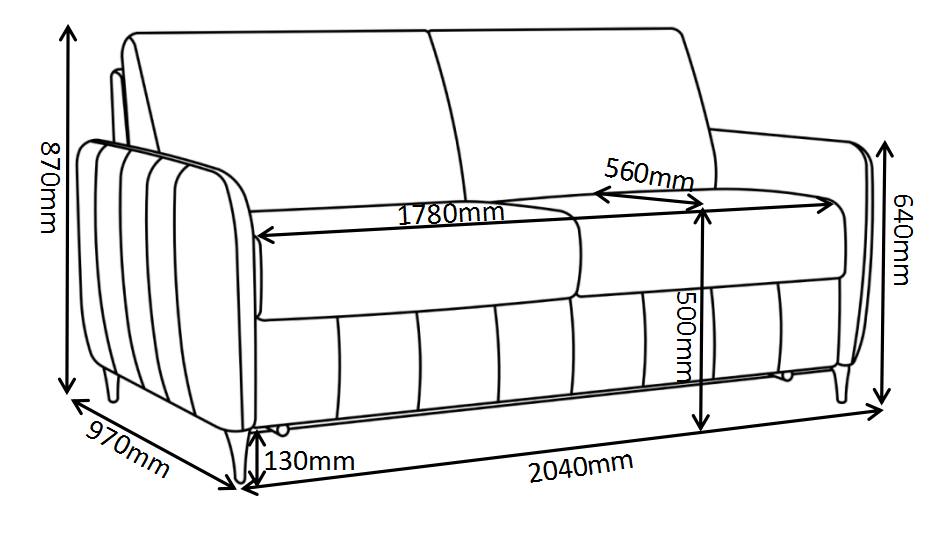 Salla vuodesohva 160 cm vuoteella