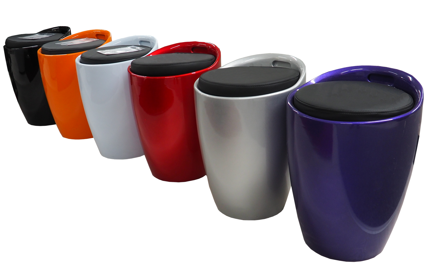 Giselle retro säilytysjakkara, violetti