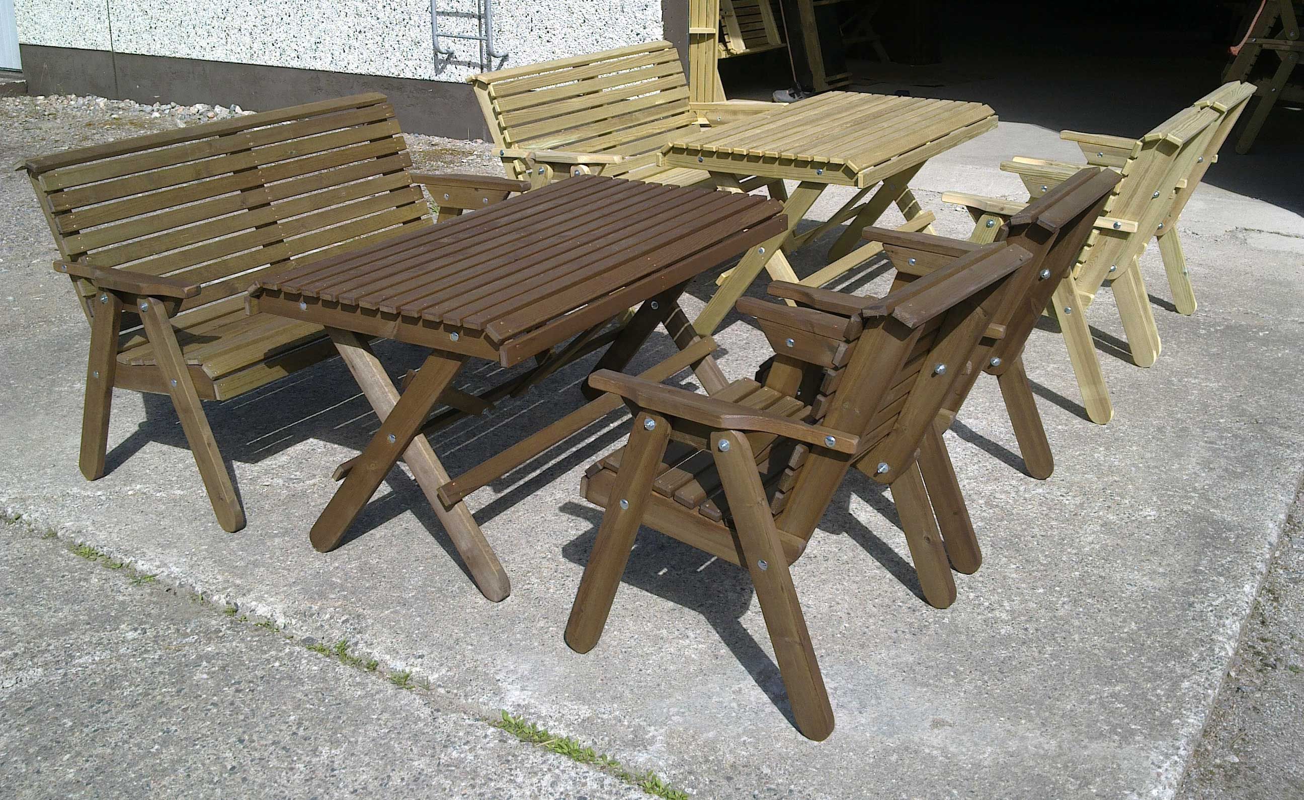 Grön penkki ulkokäyttöön