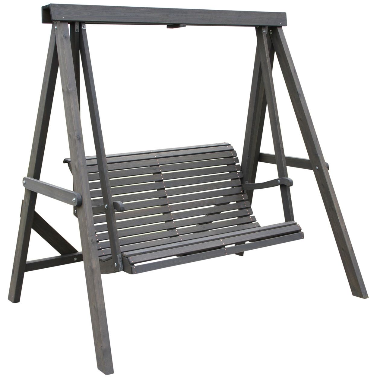 Grön harmaa puutarhakeinu