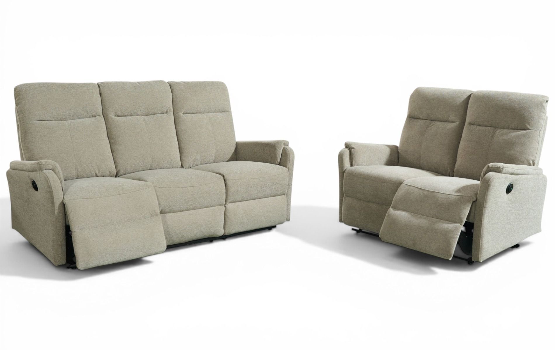 Liverpool 3+2 sohvakalusto beige sähkömekanismit