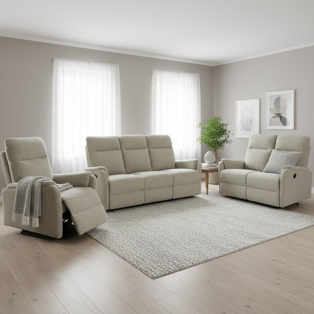 Grand mekanismisohvakalusto vaalea beige