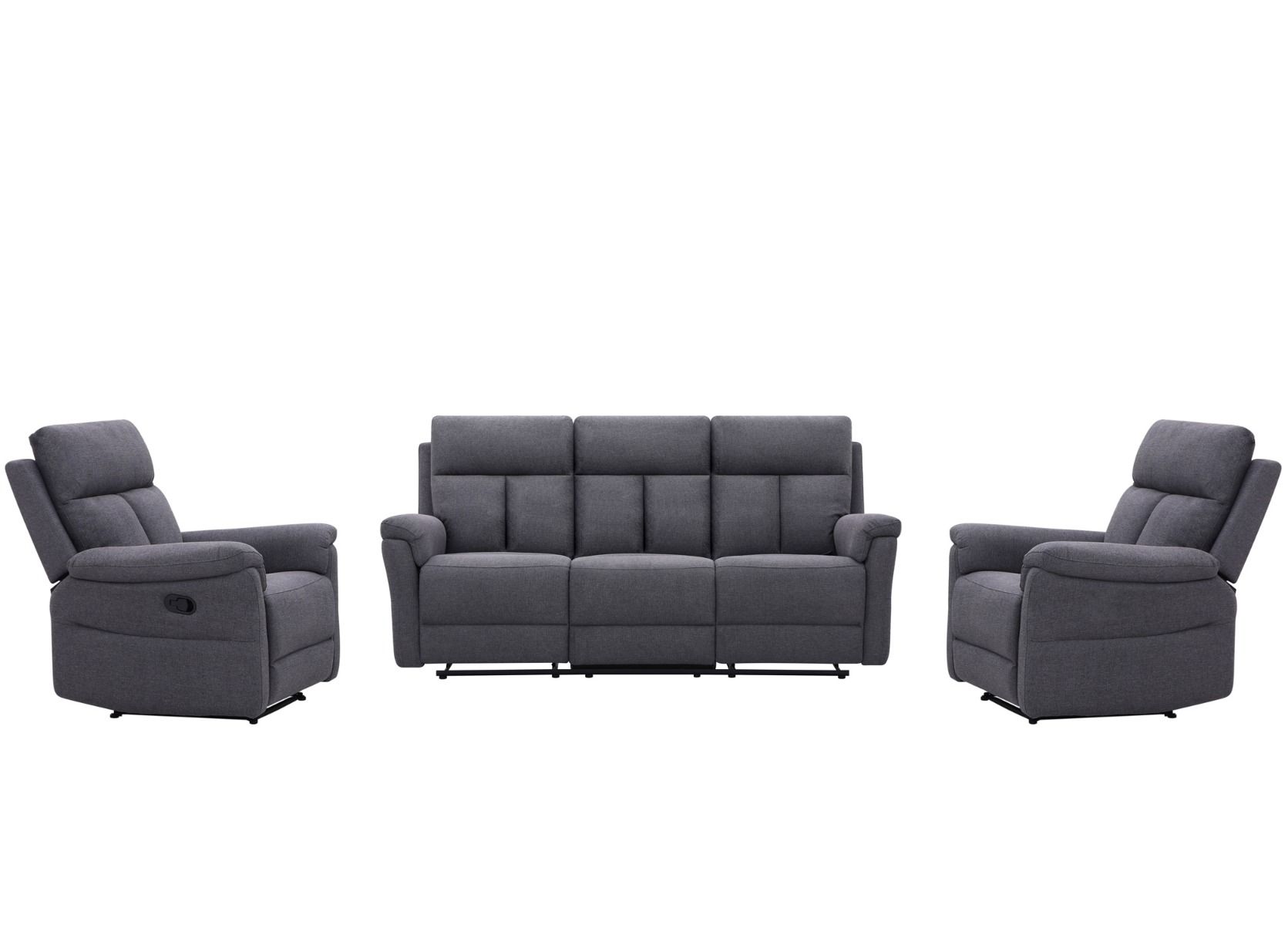Grand 3+1+1 sohvakalusto mekanismeilla, tummanharmaa