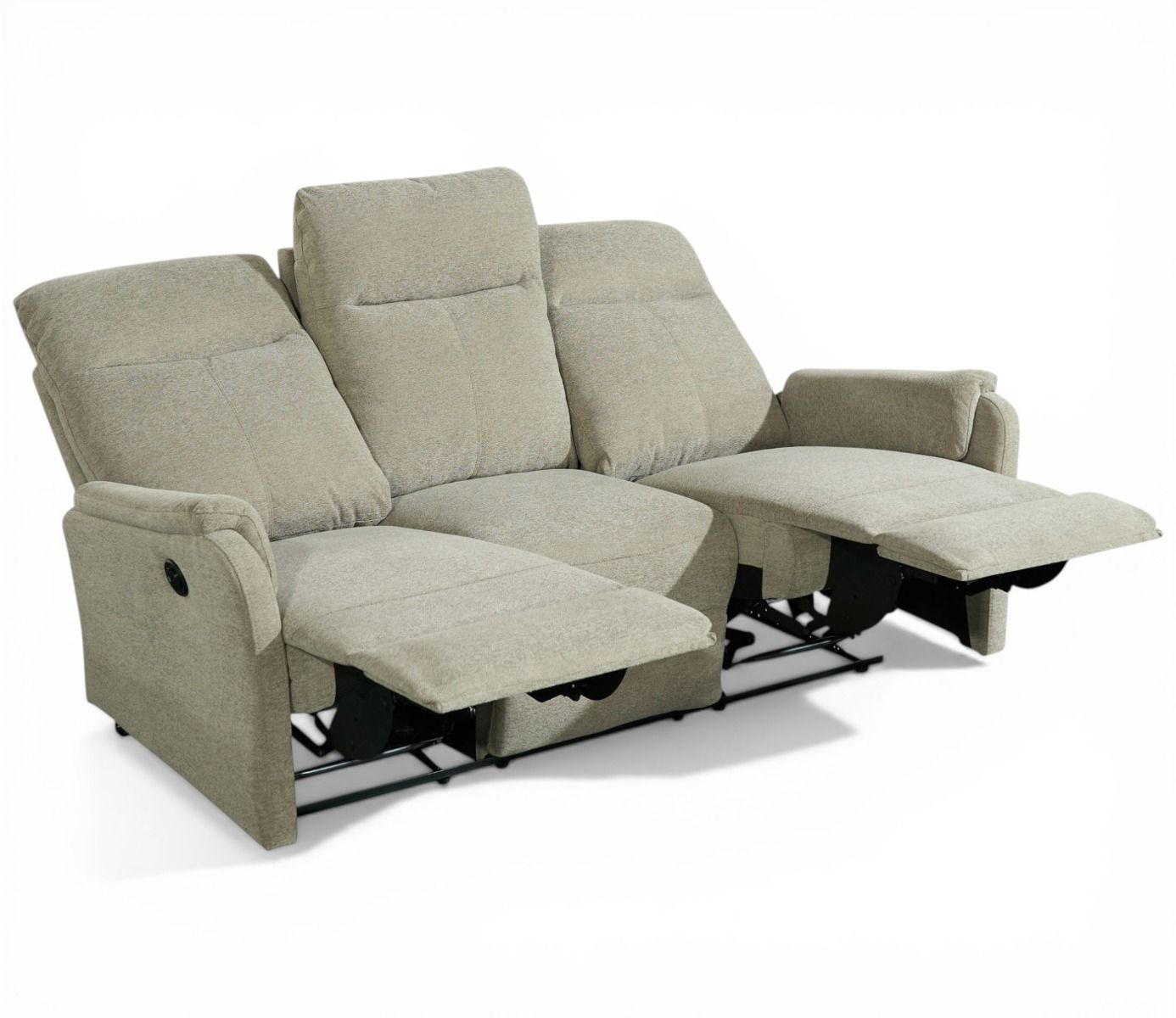 Liverpool 3+1+1 sohvakalusto beige sähkömekanismit