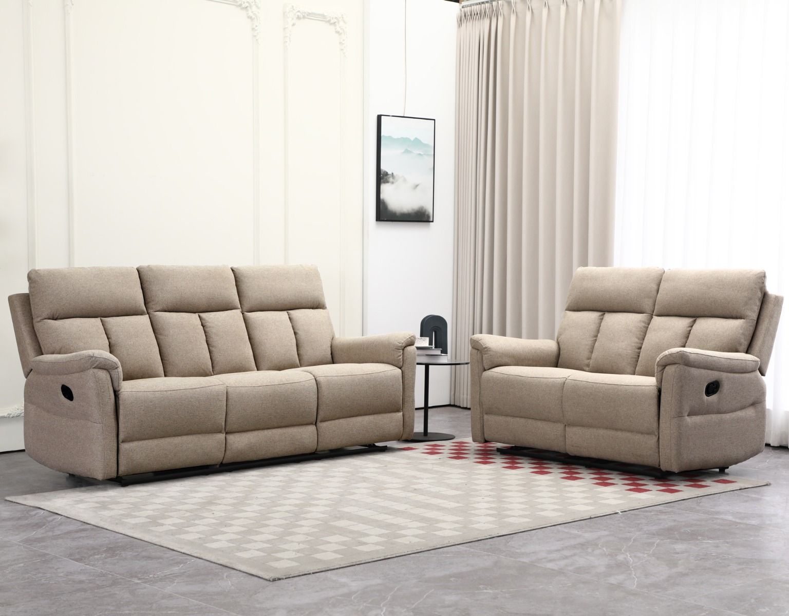 Grand 3+2 sohvakalusto mekanismeilla, beige