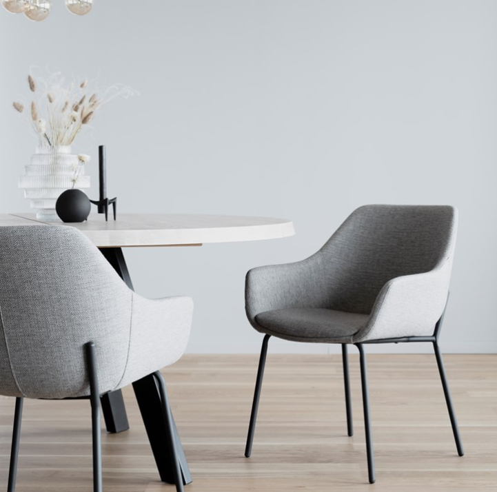 Rowico Haley tuoli, vaaleanharmaa