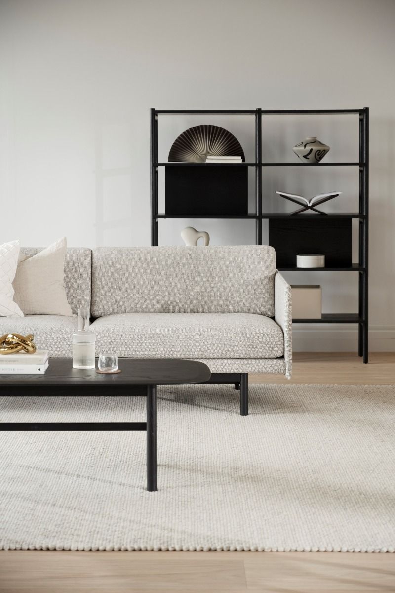 Rowico Hammond sohvapöytä 135x62cm, musta