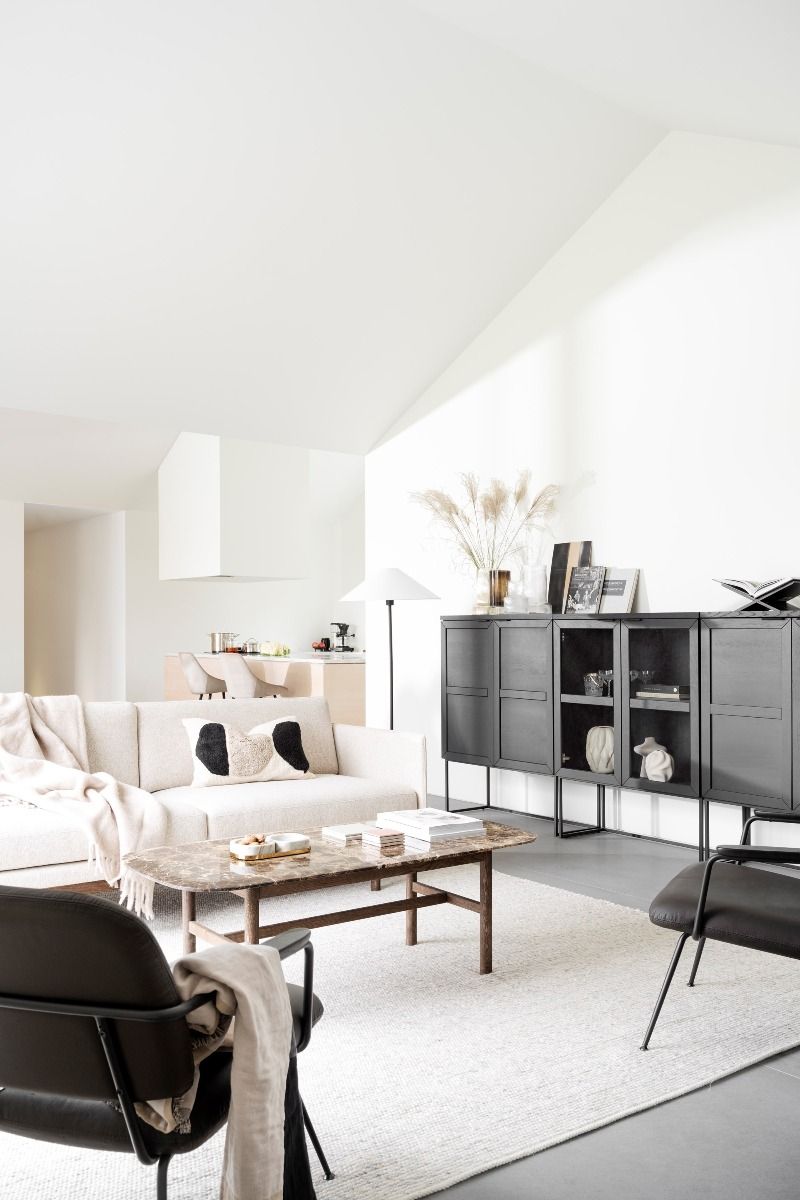 Rowico Hammond sohvapöytä 135x62cm, ruskea marmori/ruskea