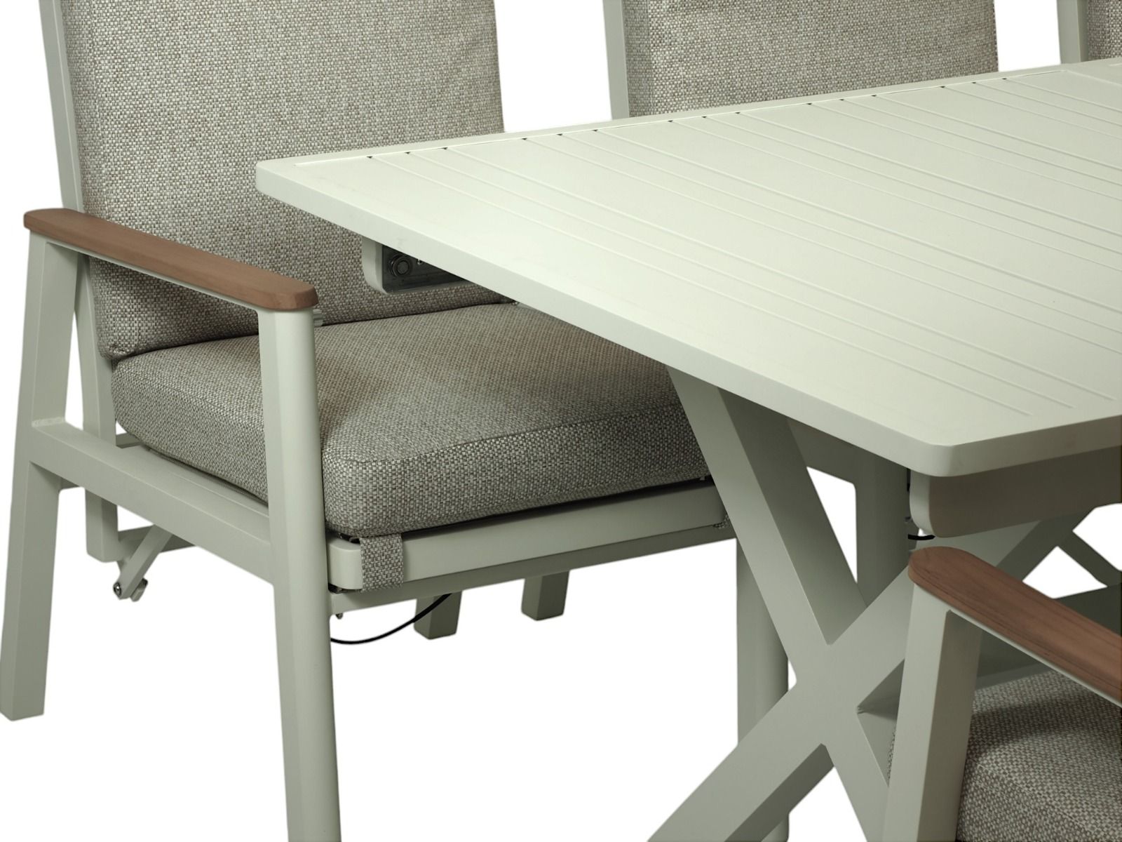 Hanko ruokaryhmä jatkopöydällä ulos