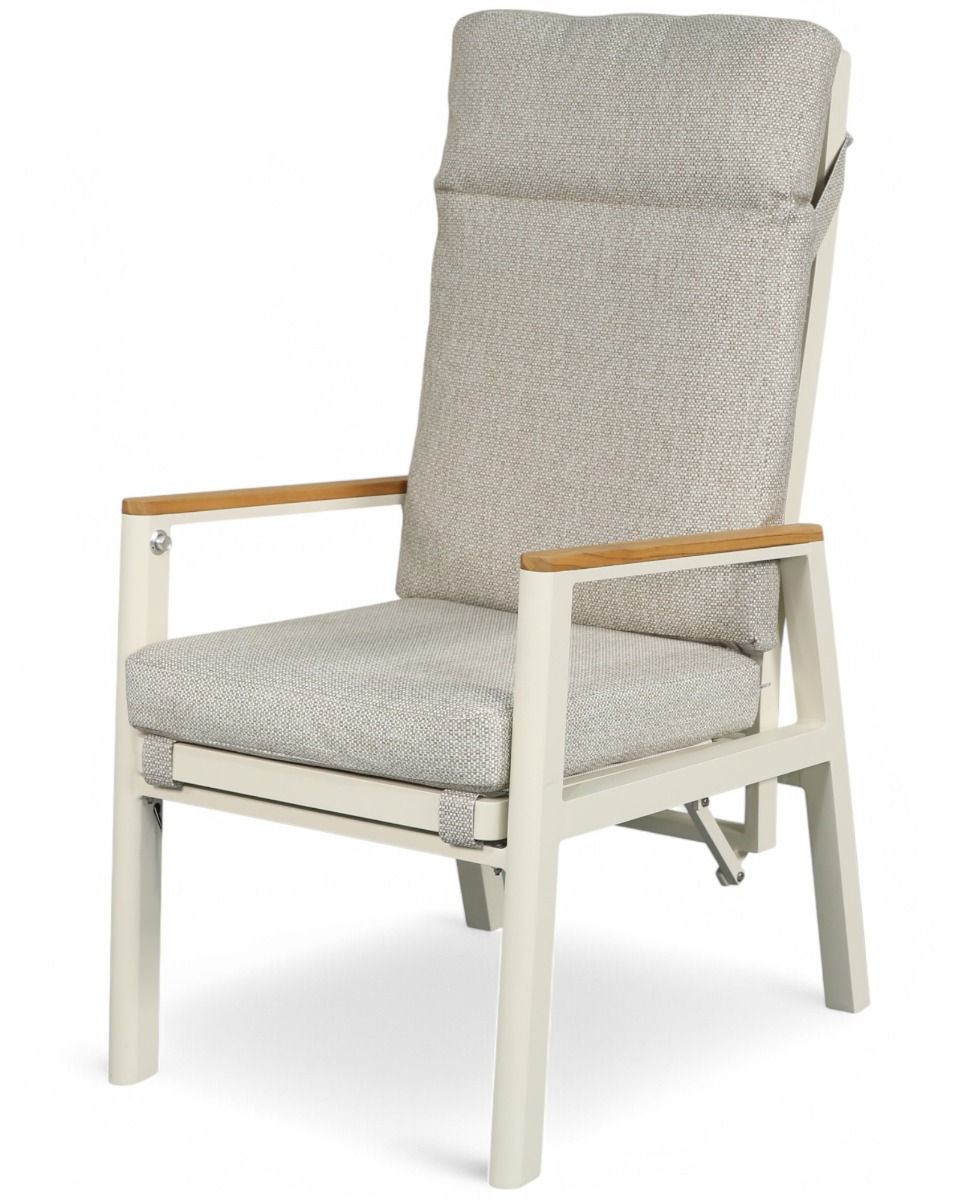 Hanko terassituoli mekanismilla säädettävä vaalea tuoli