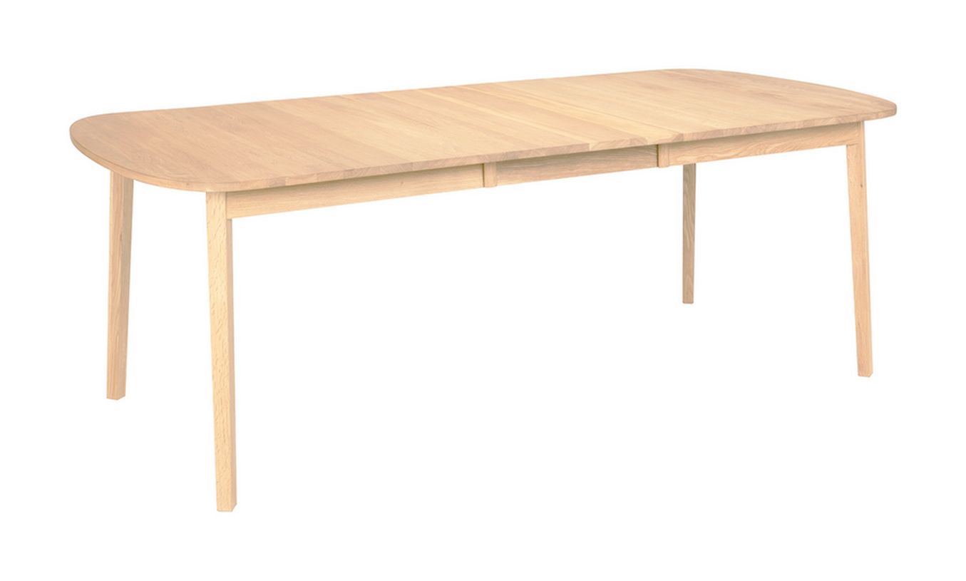 Hans K Rainbow ruokapöytä, 142cm valkoöljytty tammi