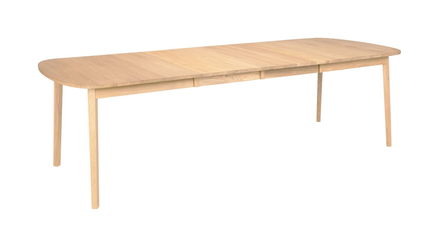 Hans K Rainbow ruokapöytä, 162cm valkoöljytty tammi