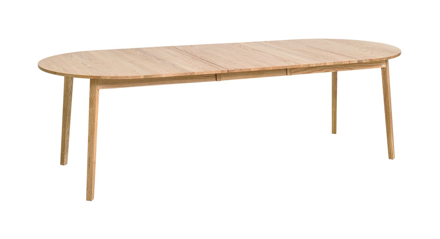 Hans K Rainbow ruokapöytä, 205cm valkoöljytty tammi