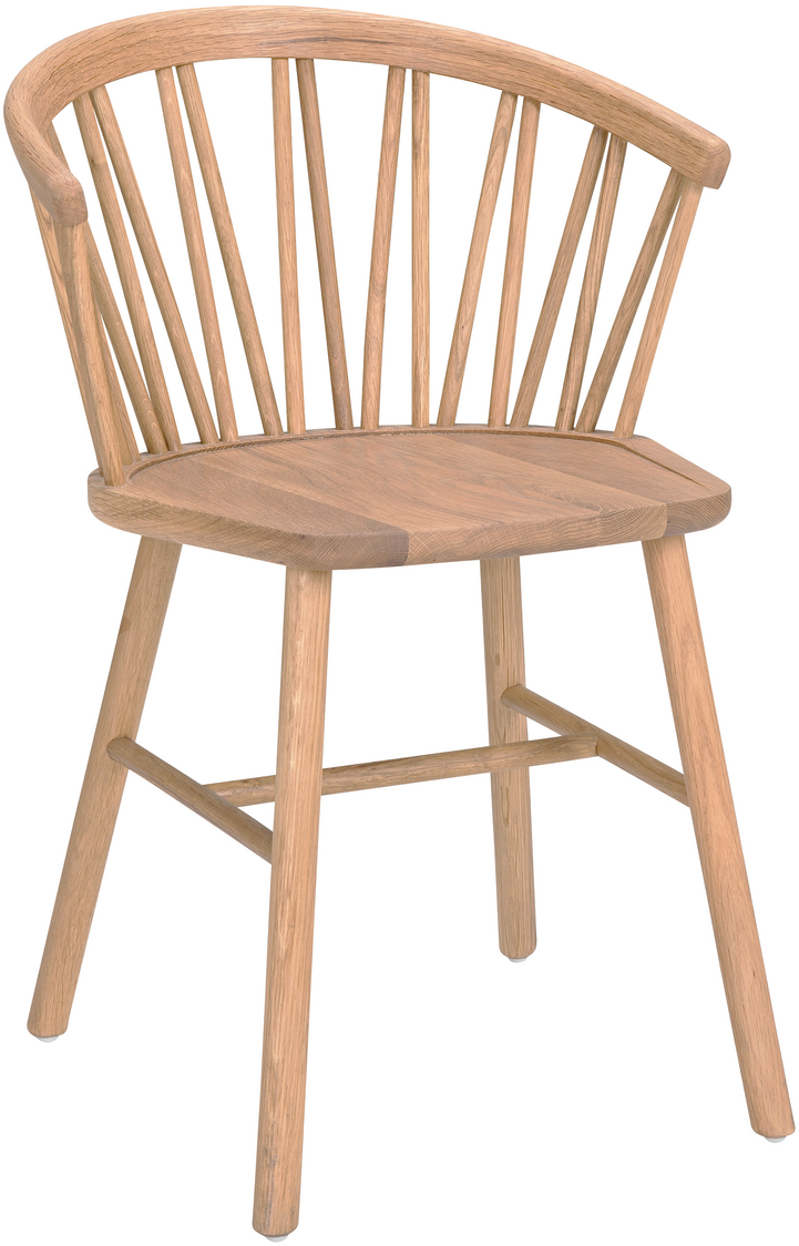 Hans K ZigZag nojatuoli, valkoöljytty tammi