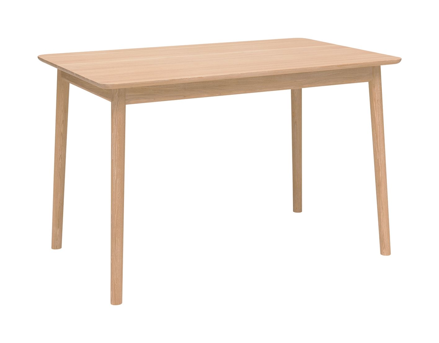 Hans K ZigZag ruokapöytä 120cm, valkoöljytty tammi