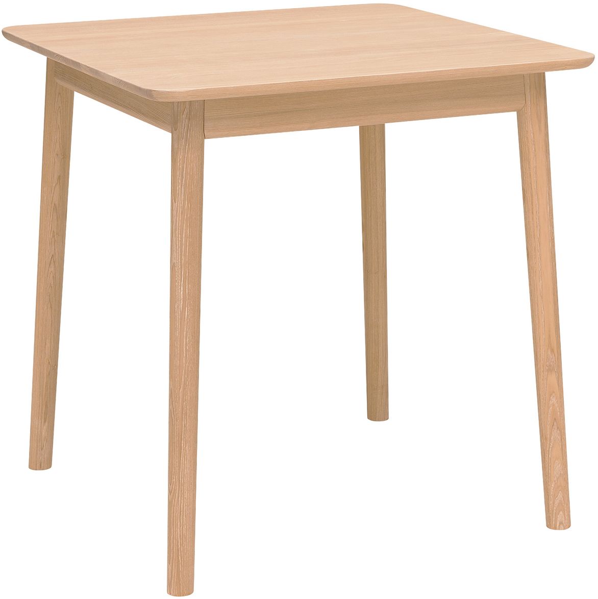 Hans K ZigZag ruokapöytä 75cm, valkoöljytty tammi