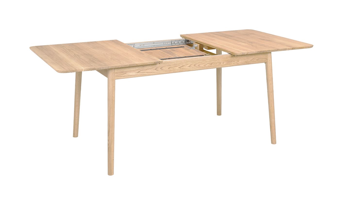 Hans K ZigZag Ruokapöytä BF 127cm, valkoöljytty tammi