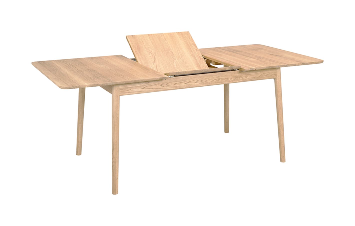 Hans K ZigZag Ruokapöytä BF 127cm, valkoöljytty tammi