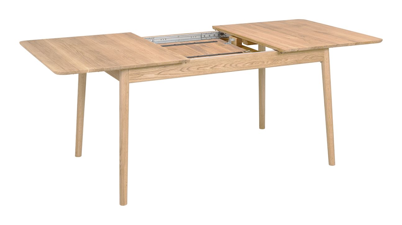 Hans K ZigZag Ruokapöytä BF 140cm, valkoöljytty tammi