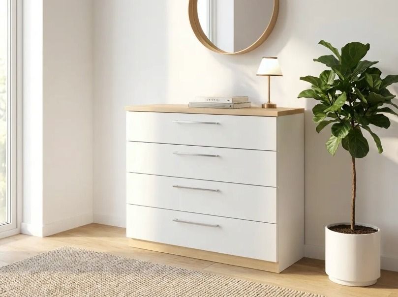 Havi lipasto 4-laatikolla 90cm, eri värejä