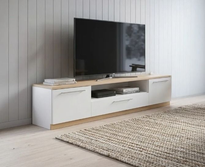 Havi TV-taso 180cm 2-ovella ja laatikolla, eri värejä