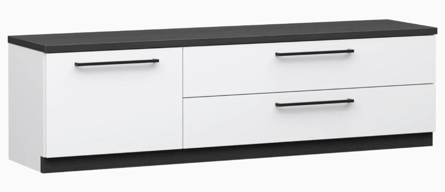 Havi TV-taso 135cm ovella- ja 2 laatikolla, eri värejä