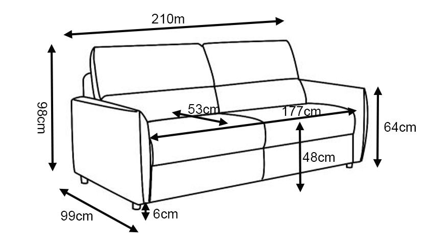 Hetta vuodesohva 160 cm vuoteella