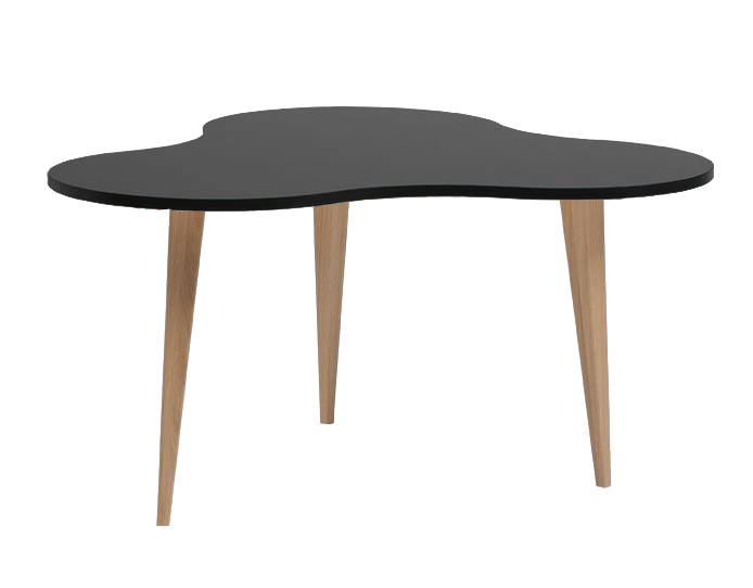 Hiipakka Luna sohvapöytä musta, tammijalat