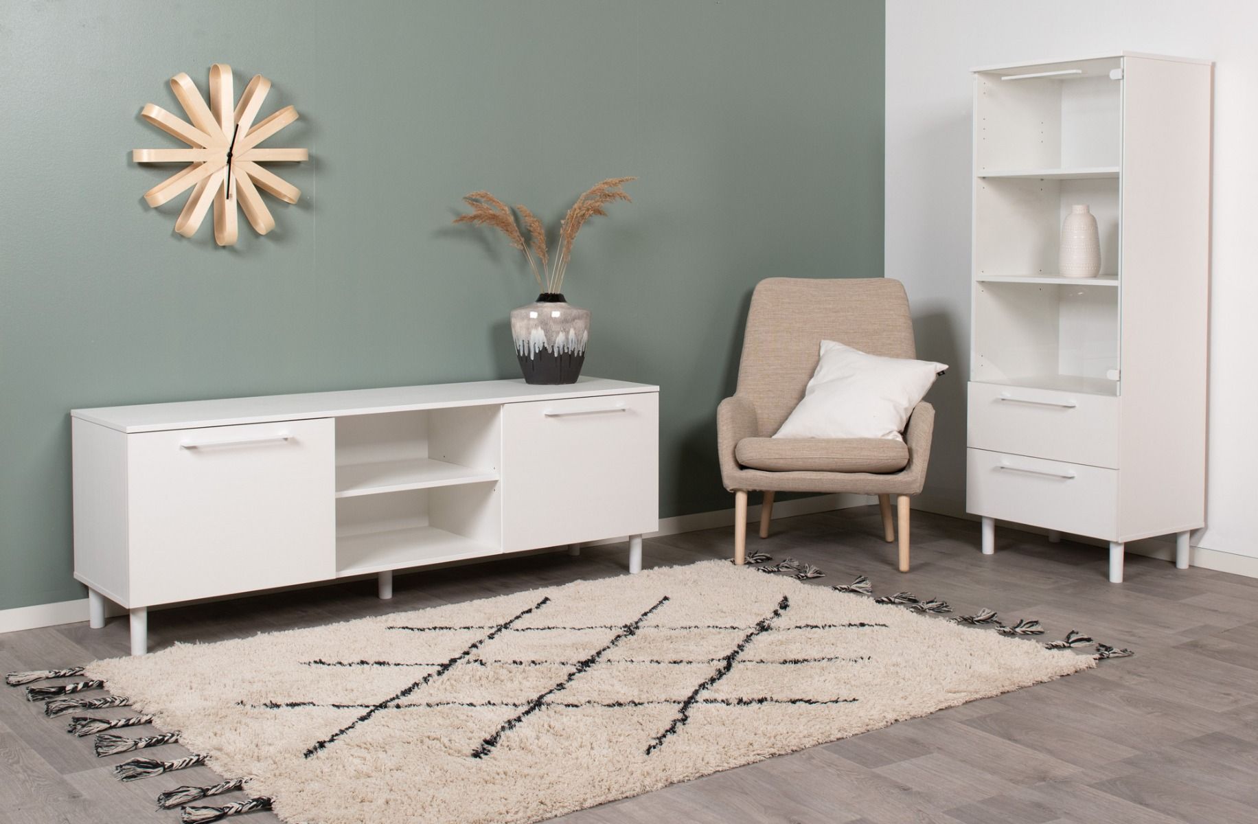 Hiipakka Solo vitriini, valkoinen