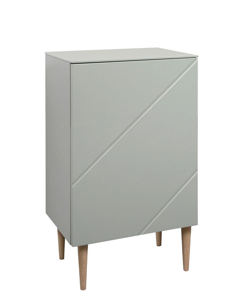 Hiipakka Vilja lipasto 50 cm kaapilla, vihreä