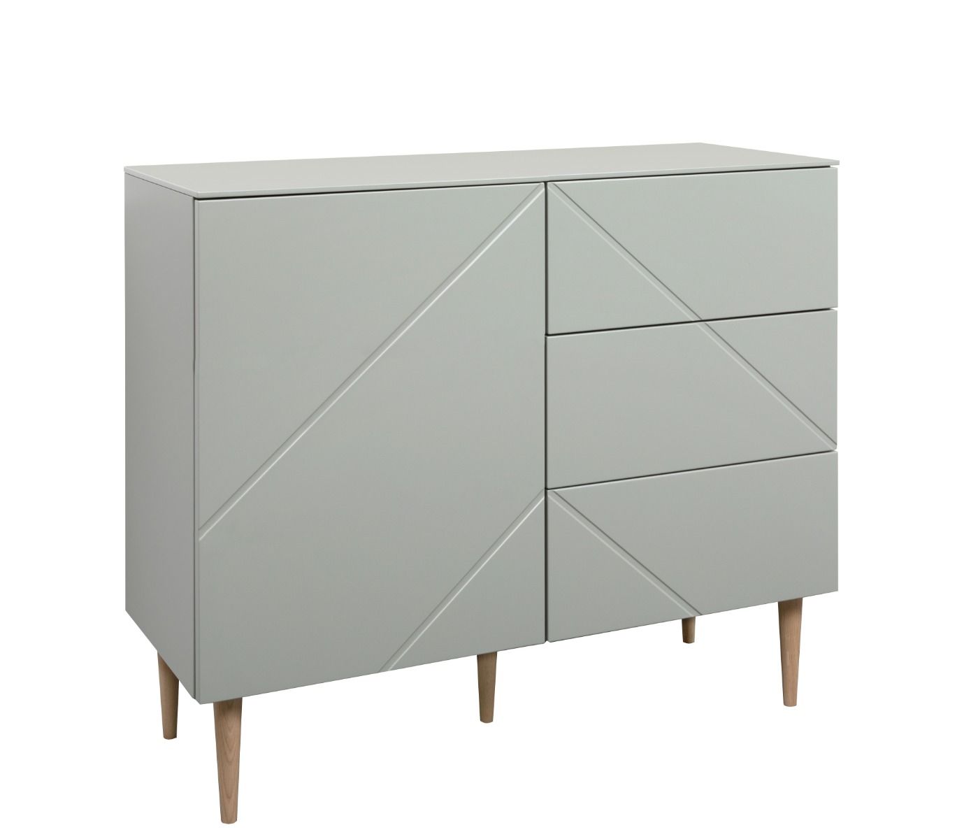 Hiipakka Vilja lipasto 100 cm ovi ja 3 ltk, vihreä