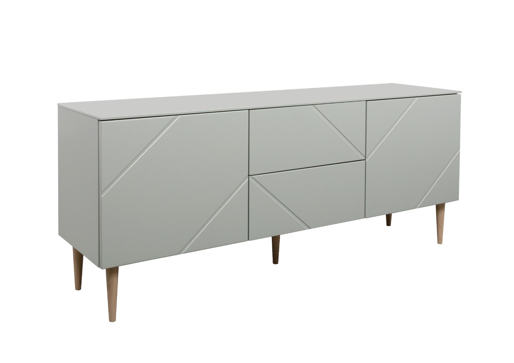 Hiipakka Vilja tv-taso 150cm 2 ovea ja 2 ltk, vihreä