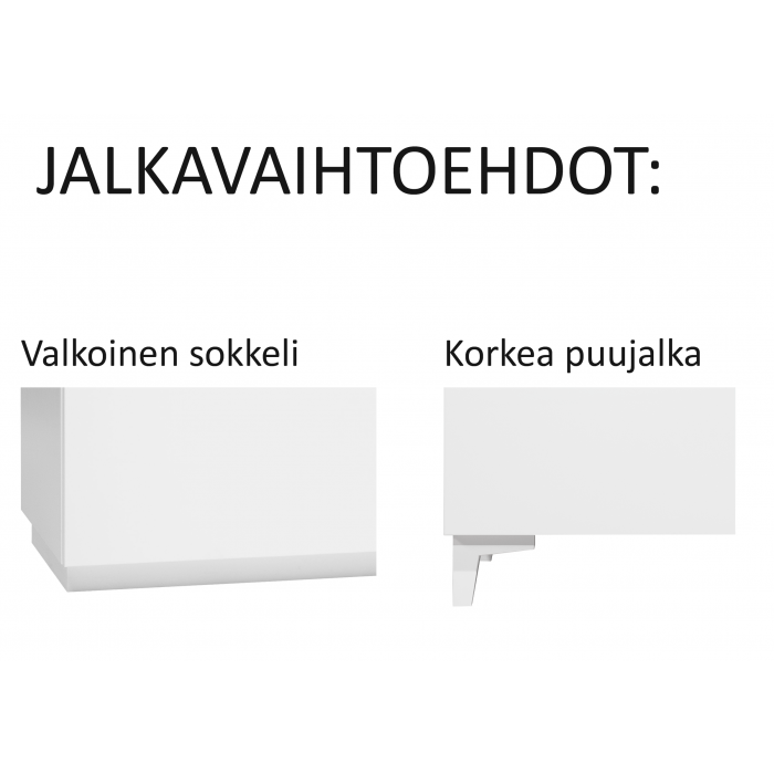 Hiipakka Anton matala kaappi, umpiovi